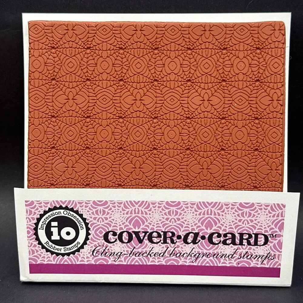 WEB Cover A Card Background Unmounted Stamp IMPRESSION OBSESSION HALLOWEEN